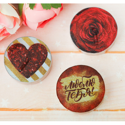 Набор аромасаше со свечками «Роза»