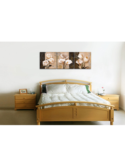 Модульная картина "Цветочное трио"