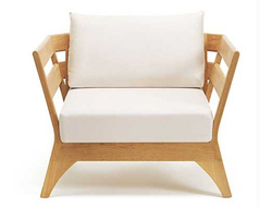 Кресло деревянное с подушками Village