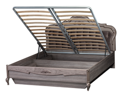 Спальня Скарлетт - №391 Кровать двойная с подъёмным механизмом 1600 Дуб состаренный