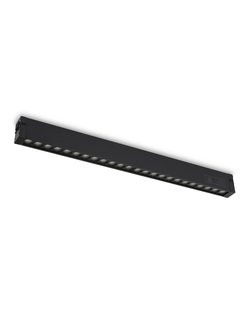 Управляемый светодиодный светильник для шинопровода Magnetic 220V диммируемый 3000-6400K GL 1314 BK черный 24W (Без ПДУ)