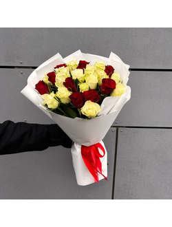 Букет из 25 роз "Осенний этюд"