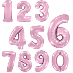 Цифра фольгированная, розовая (102см)