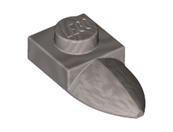 Plate, Modified 1 x 1 with Tooth Horizontal, Flat Silver (49668 / 4625146)