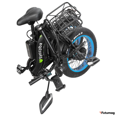 Электровелосипед Syccyba H2 (F11) DUAL 20AH синий