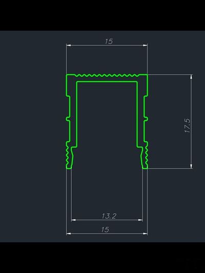 Декоративный стеновой профиль Pro Design 536 Не анодированный