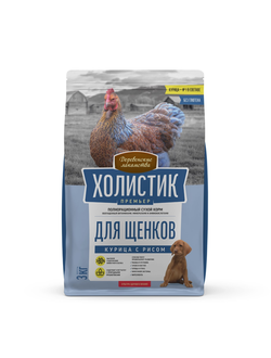 Холистик Премьер для щенков, Курица с рисом 3 кг