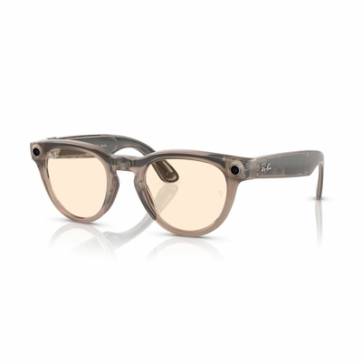 Умные очки Ray-Ban Headliner (Gen1), фотохромные линзы Clear/Saffron Yellow Transitions, оправа Shiny Warm Stone (150-50)