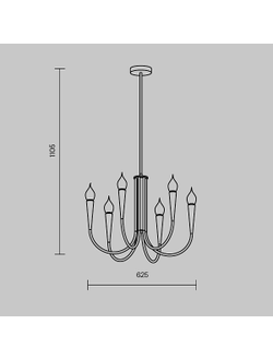 Freya, Подвесной светильник Branches, FR5253PL-06N