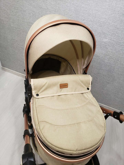 Детская коляска 3 в 1 Luxmom 530w Бежевый