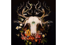 Козёл в стиле фентези. Необычные, мифические существа. Фэнтези существа. Иллюстрации