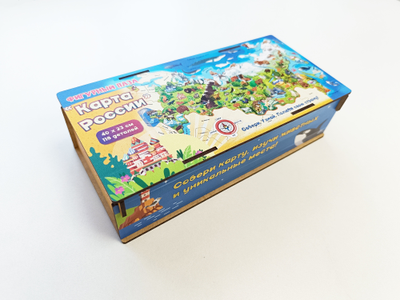 Фигурный пазл "Карта России"