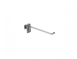 U004 Крючок хром d-5мм на овальную-прямоугольную трубу универсальный L=200 мм