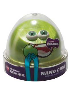 Жвачка для рук "Nano gum", аромат яблока, 50 г, ВОЛШЕБНЫЙ МИР, NGAZY50