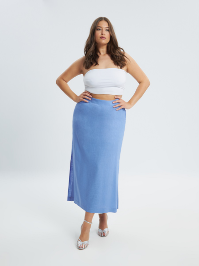 Юбка голубого цвета