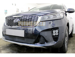 Защита радиатора Kia Sorento Prime 2017- black