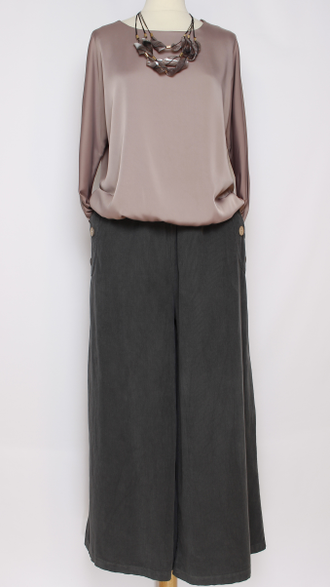 Блузка "ШЁЛК" малахит, бежевая, голубая р.48-54