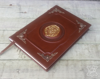 блокнот с логотипом, подарок руководителю, ежедневник с гербом, блокнот ручной работы, ежедневник рф