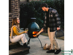 Садовый керамический камин Big Green Egg Chiminea (эксклюзивный выпуск к 50 летию, ограниченная серия)