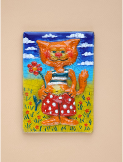 Кот романтик (панно)