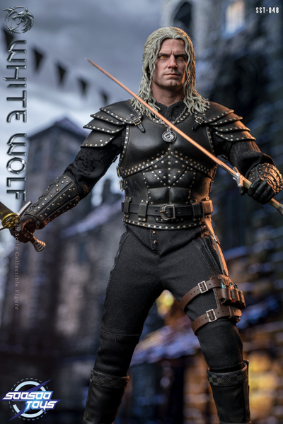 Ведьмак Геральт (Генри Кавилл, "The Witcher" Netflix) - КОЛЛЕКЦИОННАЯ ФИГУРКА 1/6 white wolf (SST048) - Soosoo toys