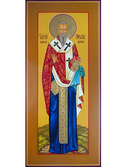 Мирон, епископ Критский, Святитель. Рукописная мерная икона.