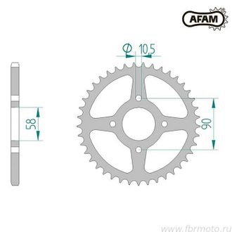 10221-44 Звезда ведомая #520 AFAM 10221-44