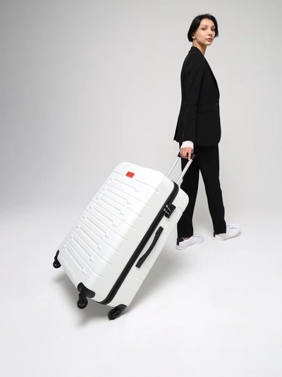 Чемодан для путешествий L Optimum Travel, белый