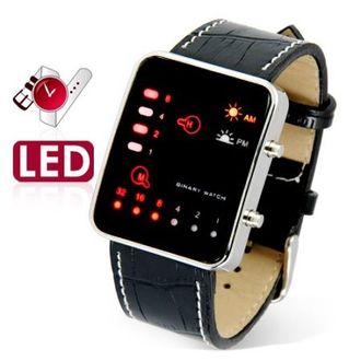 Led Watch - часы бинарные 8-32 наручные