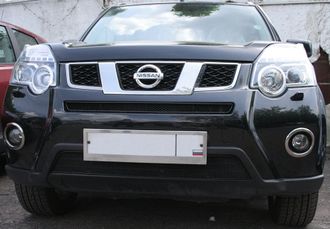 Сетка на бампер внешняя для NISSAN X-Trail 2010-2015, 2 шт., черн., 15 мм ( 01-390407-15B )