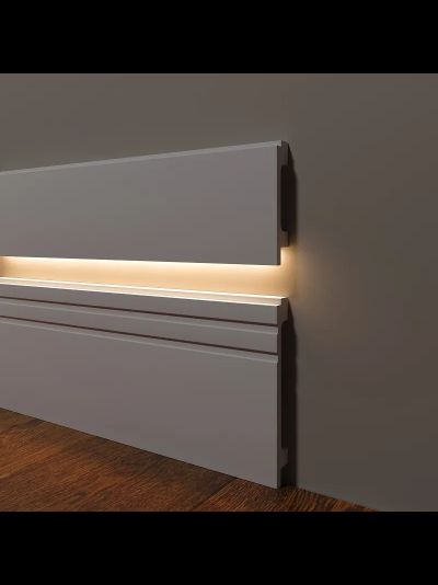 Напольный плинтус Decor-Dizayn DD723, для покраски, влагостойкий, ударопрочный, 2 метра