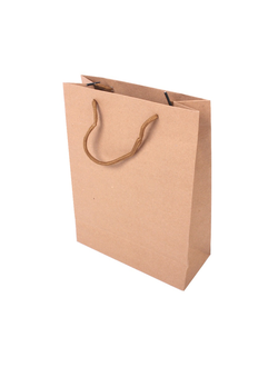 Крафт пакет плотный с веревочной ручкой, 120*50*150мм