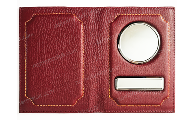 БЕЗ НАДПИСИ. ОБЛОЖКА ДЛЯ АВТОДОКУМЕНТОВ В КОМПЛЕКТЕ С ЛИНЗАМИ. ЦВЕТ: КРАСНОЕ ВИНО