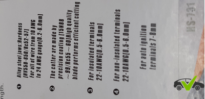 Съёмник изоляции HS-D1 для медного провода 0,2-6 кв.мм (Стриппер)