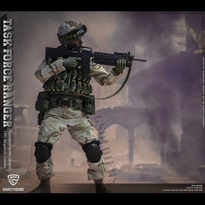 Гранатометчик 75-го полка рейнджеров Армии США ("Падение Черного Ястреба") - Коллекционная фигурка 1/12 scale US Military 75th Rangers Regiment - Grenadier (LW003) - Crazy Figure