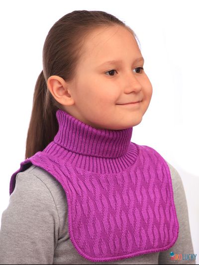 Манишка 23-34 подклад 100% полиэстер, размер 3 (от 5 лет) сиреневый