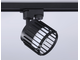 Трековый однофазный светильник со сменной лампой GL 5349 BK черный GX53 D100*80
