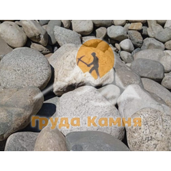 Галька круглая пестрая речная, для подпорных стен, 200-400 мм