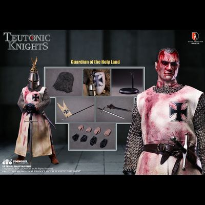 Тевтонский рыцарь (бронзовая версия) - КОЛЛЕКЦИОННАЯ ФИГУРКА 1/6 Series of Empires Teutonic Knights White Bronze Edition Holy Land Guard (SE135) - COOMODEL