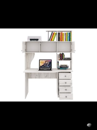 СК-16 рабочий стол с надстройкой Крафт светлый