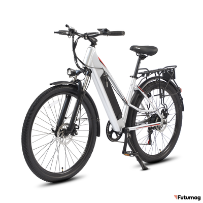 Электровелосипед WHITE SIBERIA CAMRY LIGHT 500W матовый серебристый