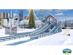 Зимняя горка Савушка Зима 11/1 (Серый Индиго)