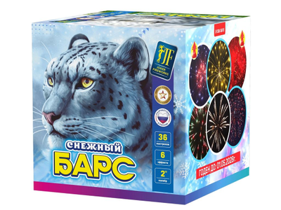 Батарея салютов ИРБИС/СНЕЖНЫЙ БАРС (2" / 36 залпов)