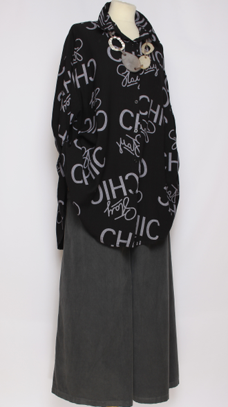 РУБАШКА "CHIC " бежевая, жёлтая,чёрная, графит до р.56