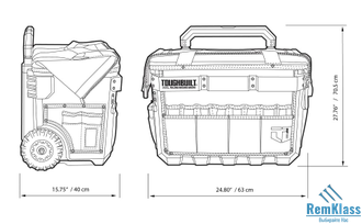 Сумка на колесах Toughbuilt TB-CT-61-22 XXL