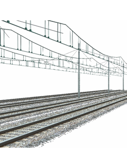 пути Железнодорожные пути 4t 100 m