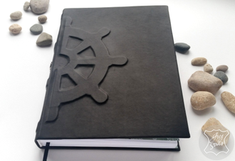 морской ежедневник, мужской ежедневник, ежедневник для моряка, подарок мужчине, кожаный ежедневник