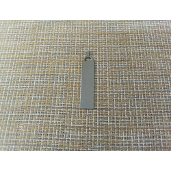 Брелок стальной гос. номер серебристый