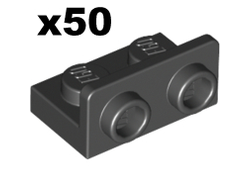 Bracket 1 x 2 - 1 x 2 Inverted, Black (99780 / 6020193)