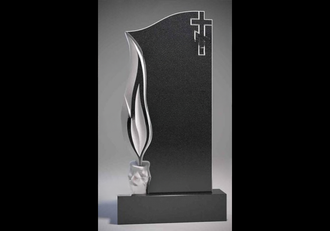 Стела с волной и свечой